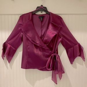 Cache Cranberry Dressy Top